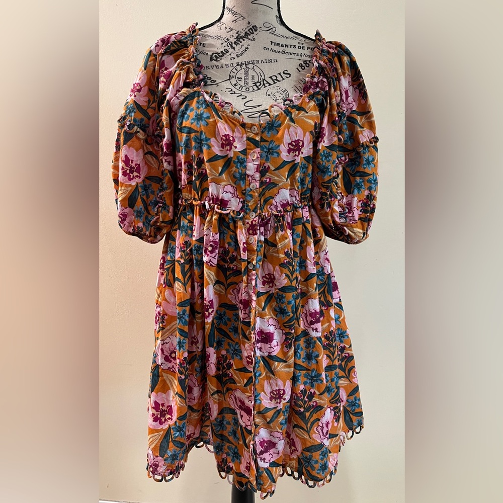 Topshop Floral Multicolor Casual Dress